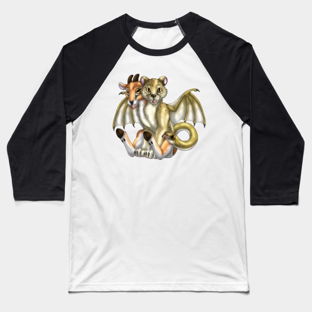 Chimera Cubs: Ticked Cheetah Baseball T-Shirt by spyroid101